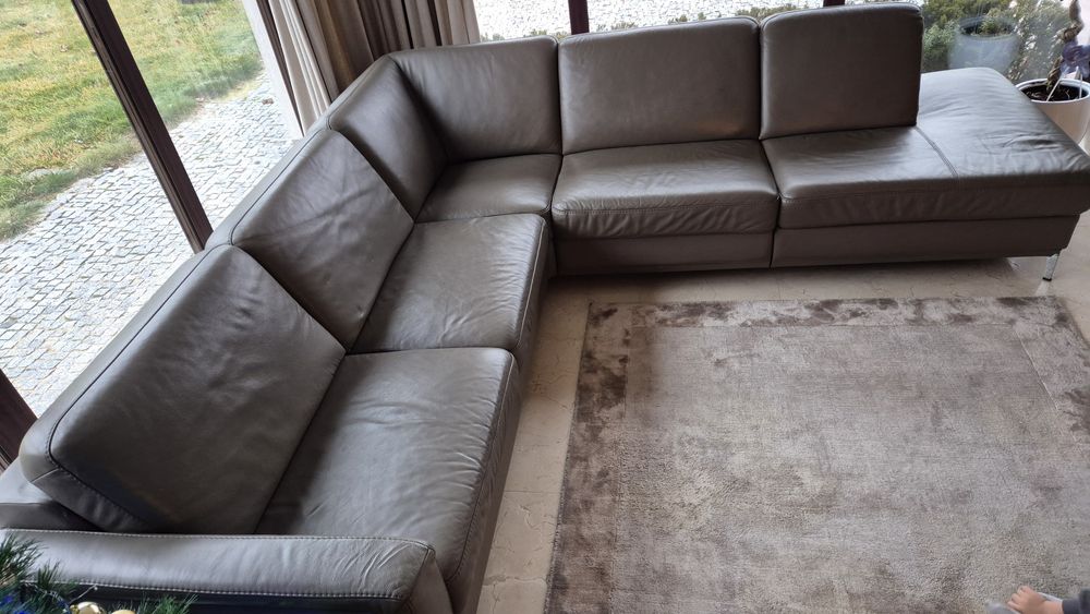 Kanapa tapczan sofa skórzana KLER. Stan bardzo dobry