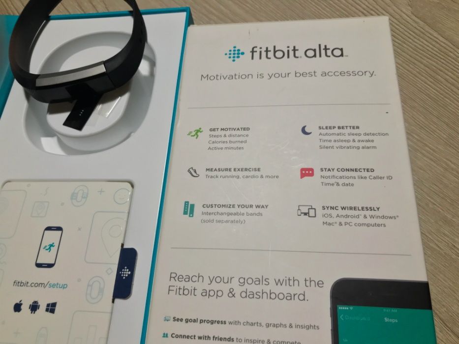Фитнес-трекер Fitbit Alta Black Large (FB406BKL)