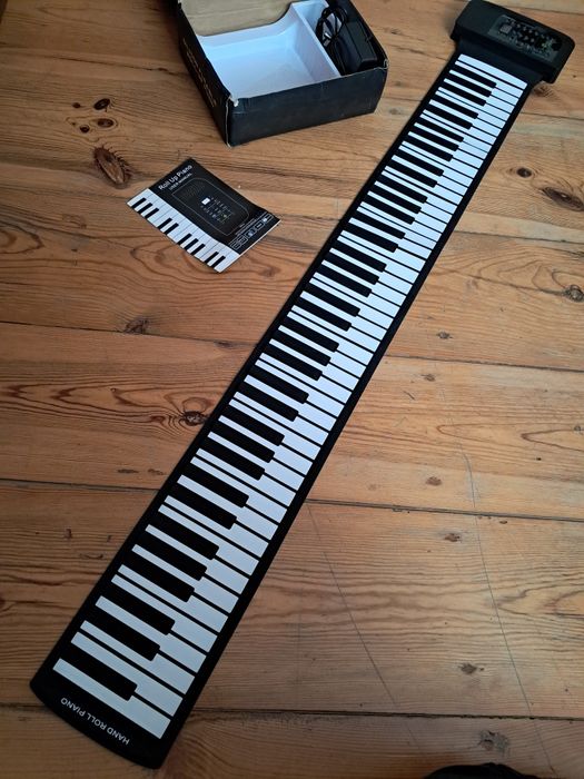 Profesjonalne silikonowe pianino zwijane 88key Konix