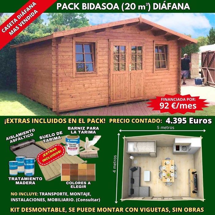 BUNGALOWS PARA CAMPISMO OU TURISMO RURAL T0/T1/T2/T3
