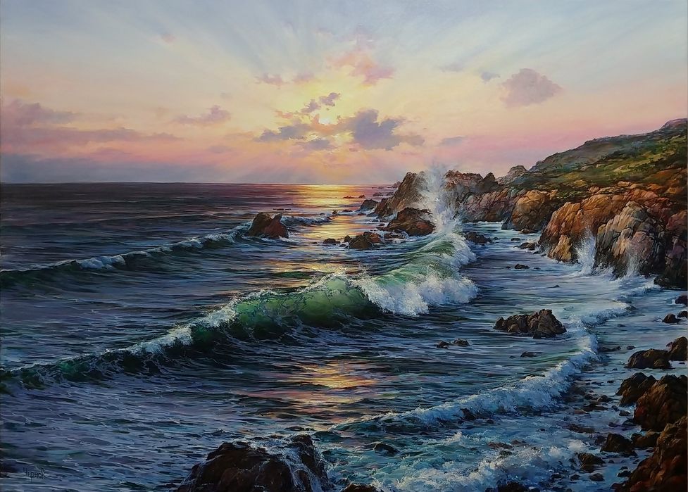 Картина "Лине над морем мелодія ранку" Іван Чернов