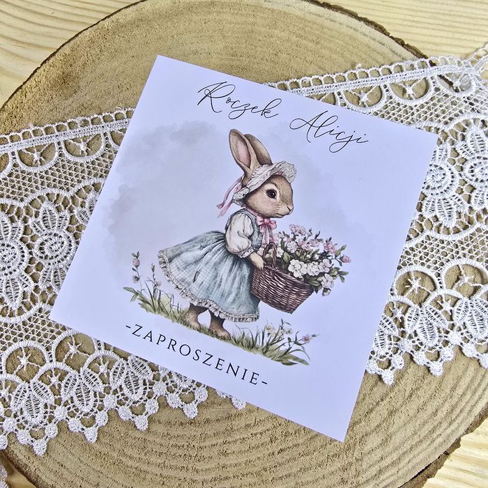 Zaproszenia na chrzest roczek komunie