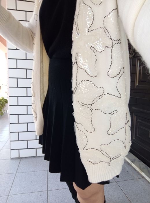 Casaco malha comprido