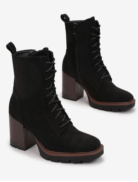 Czarne botki rozmiar 39