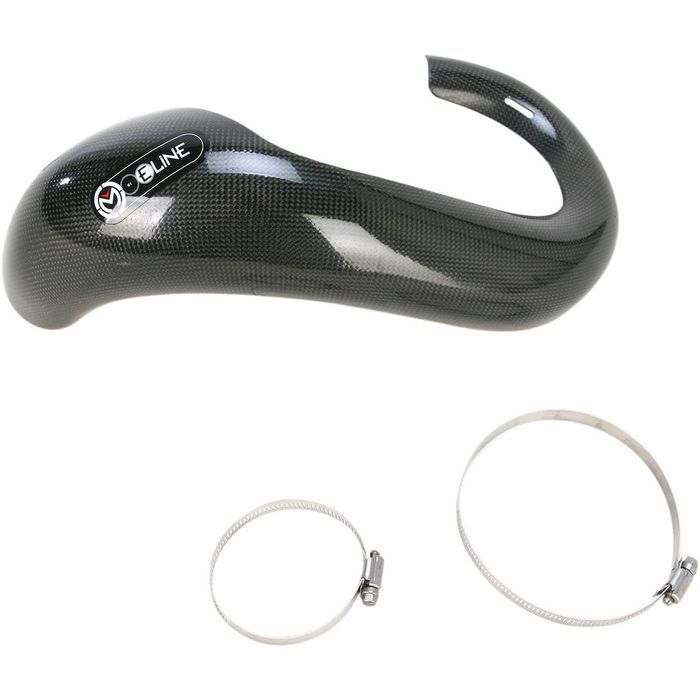 protetor de balao de escape original moose racing carbon fiber ktm /