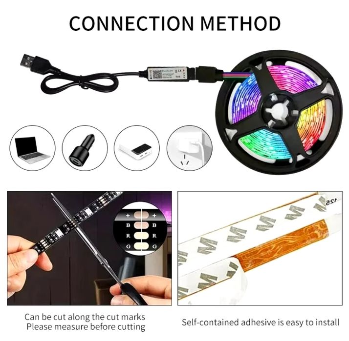 5m taśma LED RGB 5V