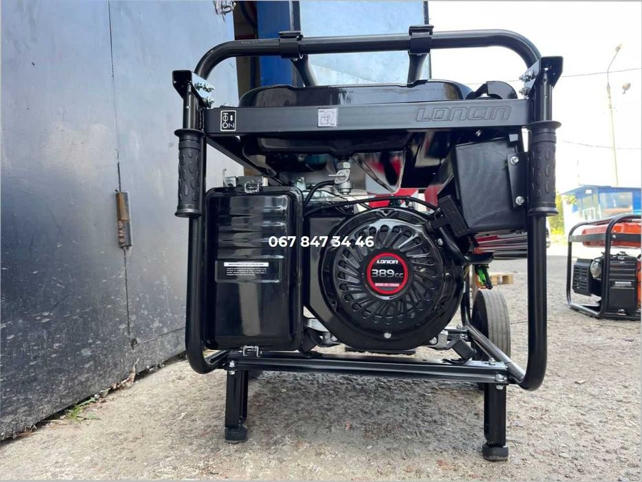 Генератор 5,5 кВт LONCIN LC6500 бензиновый 1 фаз з колесами + Доставка