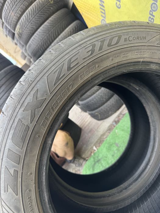 Шини Falken 215/55r17 пара літо склад б/у