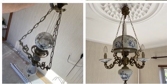 Candeeiros varios e antigos