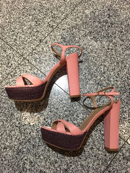 Zilian sandálias número 38 de tacão compensadas