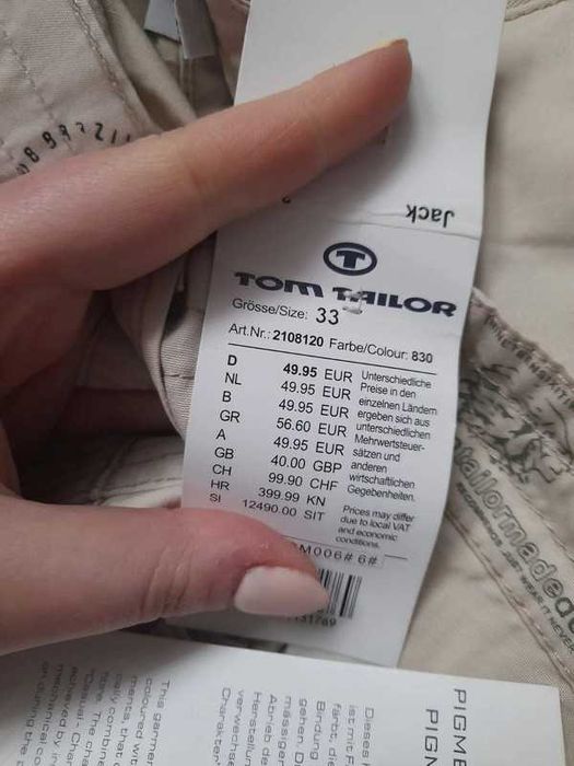 Szerokie spodnie damskie Tom Tailor rozm 33