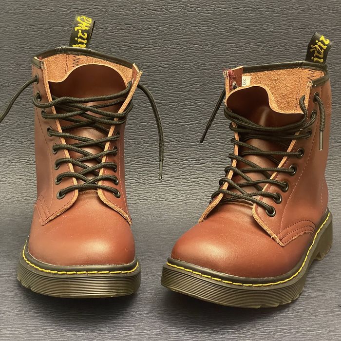 glany botki kozaczki unisex obuwie skórzane traperki martensy