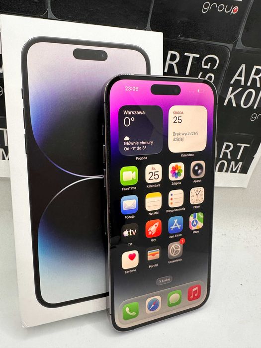 NAJTANIEJ od ARTKOM Jak NOWY iPhone 14 PRO Max 256GB 1800zł HIT Cena