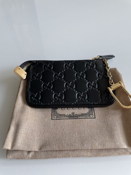 Skorzane etui na klicze Gucci