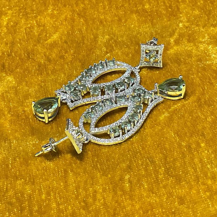 Brincos senhora prata 925 medida 5 cm