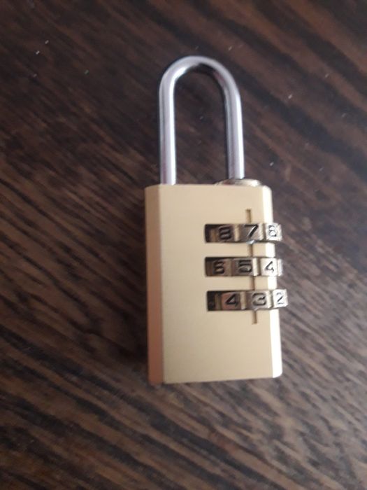 Kłódka szyfrowa mosiądz 21 mm