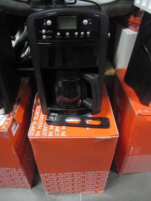 Ekspres do kawy z młynkiem na kawę ziarnistą stal Klarstein Aromatica