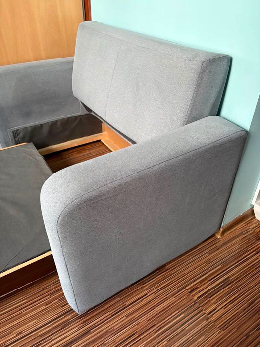 Sofa rozkładana szara