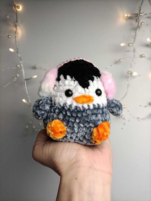 Pingwinek, pluszak handmade