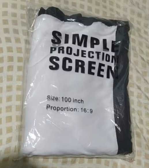 Nowy składany ekran projekcyjny 100 cali projektora