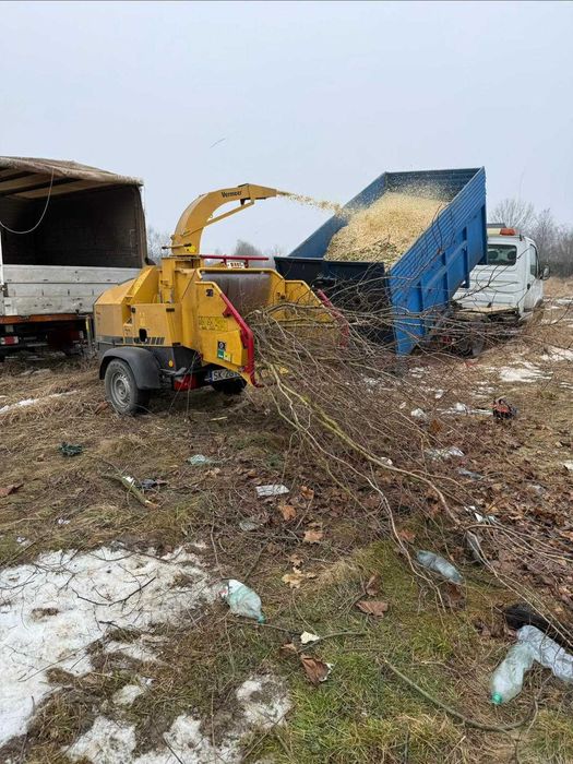Frezowanie usuwanie pni korzeni karp usługa frezarką wycinka rębak