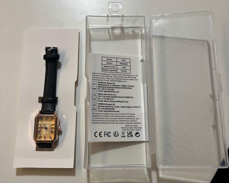 Relógio Preto Vintage