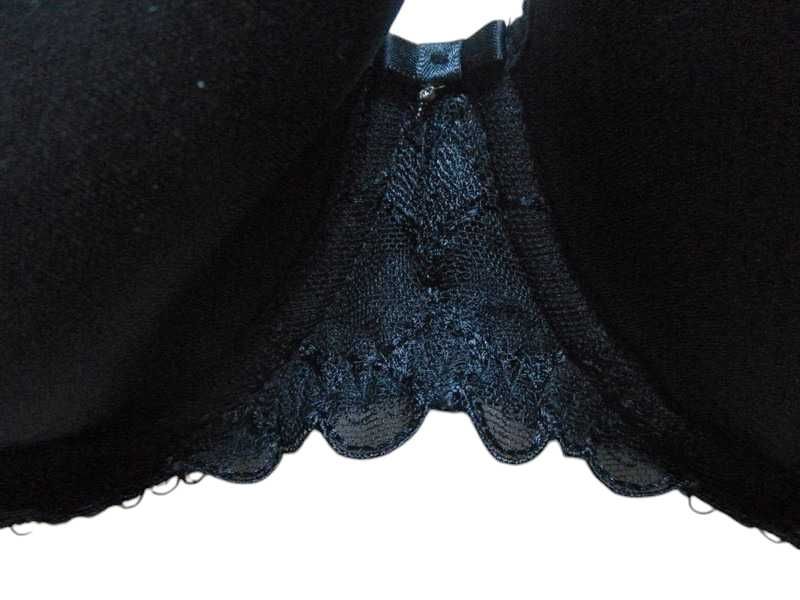 Czarny stanik biustonosz FANTASIE 70D paski bielizna damska