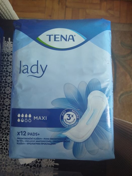 Pieluchomajtki TENA xl, SENI xl, L, podpaski tena