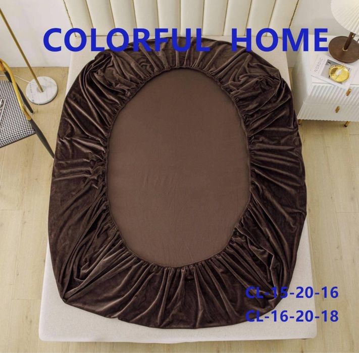 Акція!Велюровый НАМАТРАСНИК Простирадло на гумці велюровий наматрацник