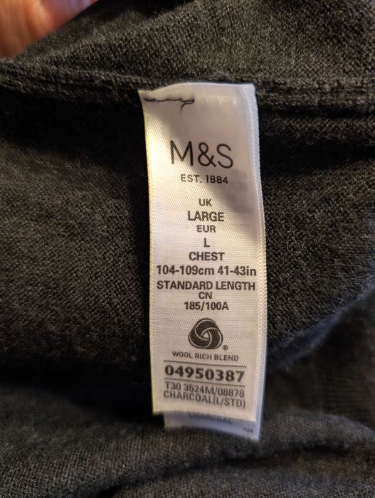 Sweter męski wełna merino