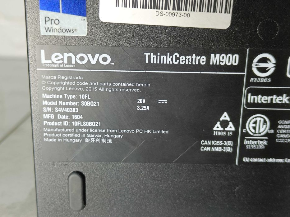 Міні Мікро ПК Lenovo M900 i5 6500T 4 ЯДРА - ОЗУ 8GB SSD 128GB + WiFi !