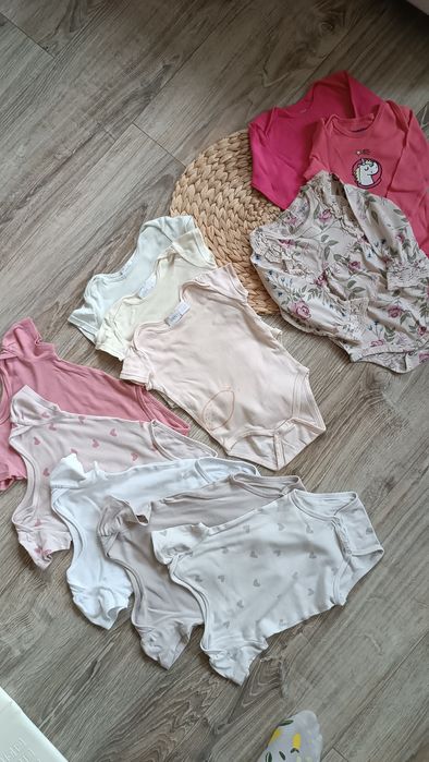 Duży komplet body hm Zara lupilu 74