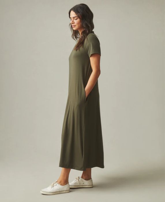Стильна, довга сукня, плаття-футболка Zara.