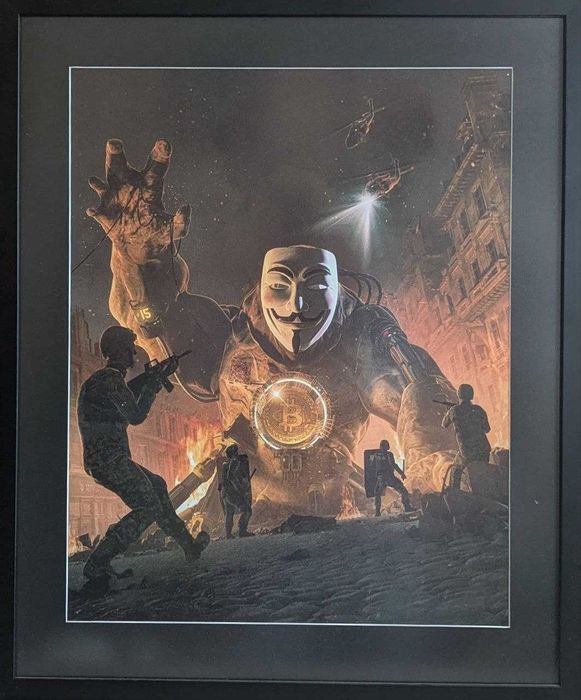 Картина Bitcoin Anonimus Beepl