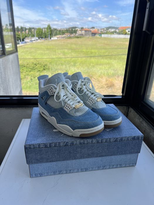 Jordan 4 denim worn blue