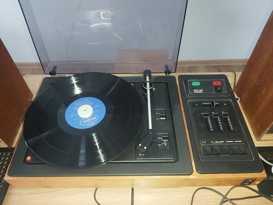 Vintage Tesla Gramofon   NCZ 150 radio   Sextet 637A kolumny 1PF 06762