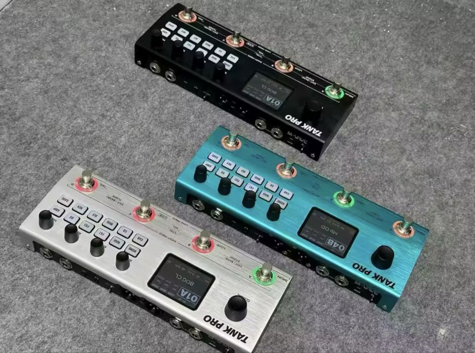 M-VAVE Tank Pro | Мультиефект для гітари/баса | IR, Looper, Drum Machine, USB