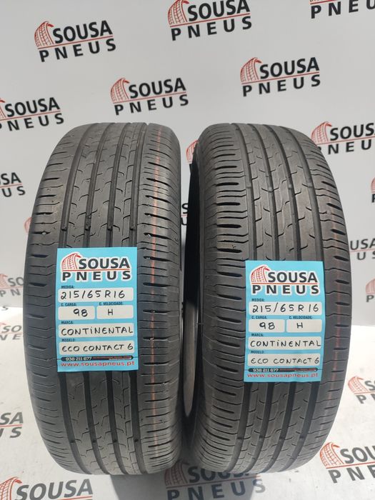 2 pneus semi novos 215-65R16 Continental - Oferta dos Portes
