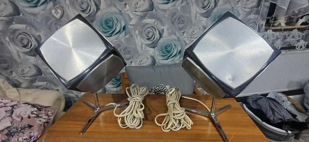 Vintage zestaw głośników Grundig– HiFi Duo-Baß-Box 402 + Audiorama