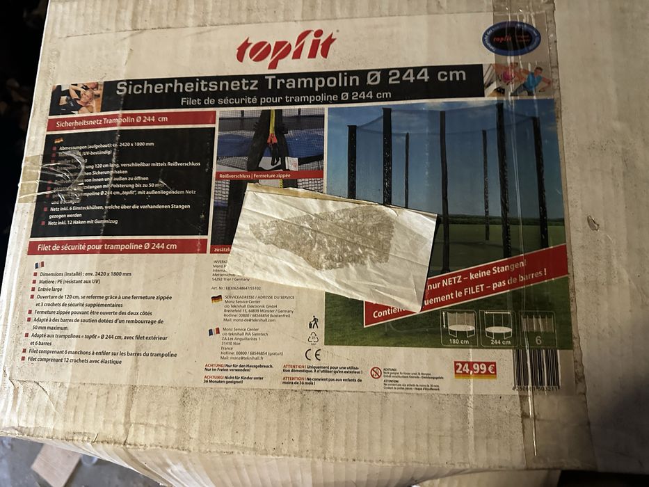 Siatka trampoliny 305 i 244