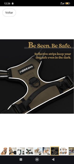 Arnês p/ cães marca rabbitgoo