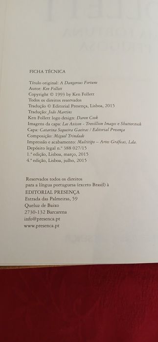 Uma fortuna perigosa de Ken Follett