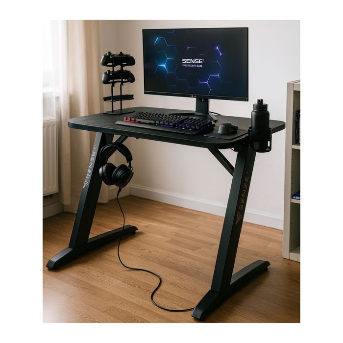 Biurko Gamingowe Komputerowe Do Komputera + Akcesoria 100x50cm Okazja