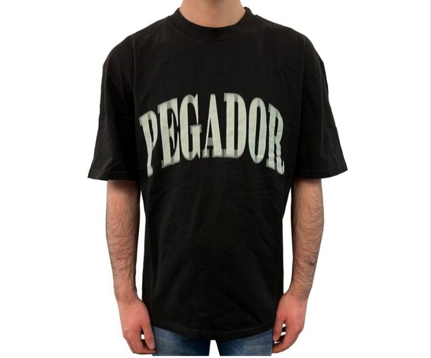 Koszulka T-shirt PEGADOR Black/Sand – Rozmiar L
