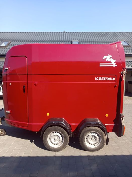 Koniowóz na 2 konie westfalia  2000dmc przyczepa do koni przyczepa do zwierzat tandem