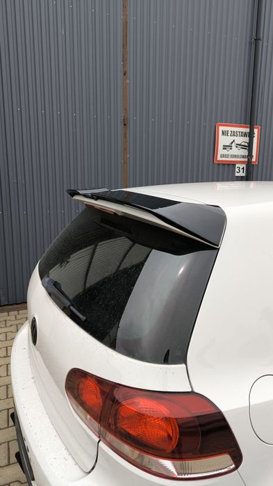 GOLF 6 Lotka Dokładka Spoiler R/GTI/GTD Czarny Połysk