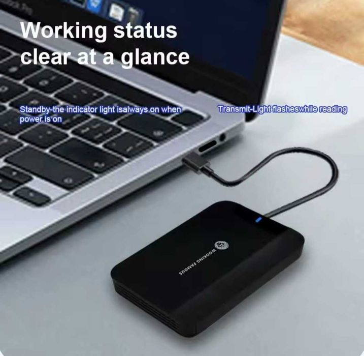 Портативний жорсткий диск 500ГБ | Для ноутбука, ПК, PS4/PS5 | USB 3.0.