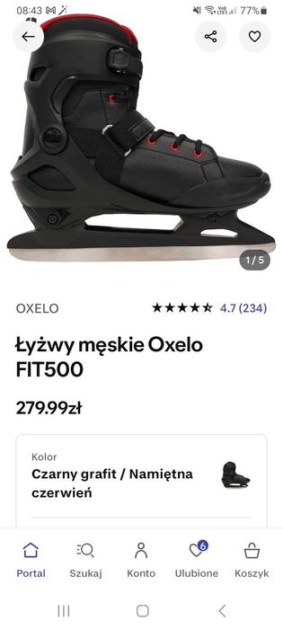 Łyżwy męski Oxelo FIT500