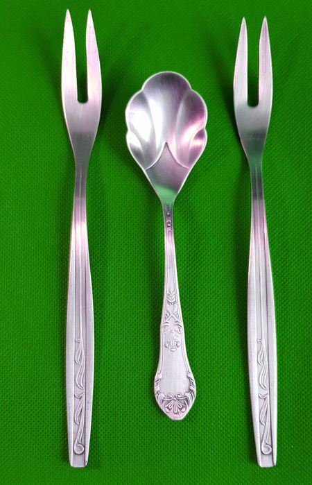 Widelczyki Srebro próba Met 90