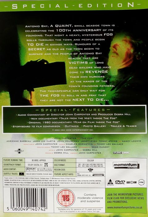 2 Discs - Carpenter's The FOG (1980)